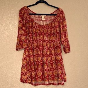 Paisley Peasant Blouse